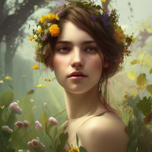 Secret flower garden - AI Generated Artwork - NightCafe Creator