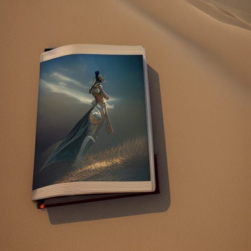 Pretty old book in the dune