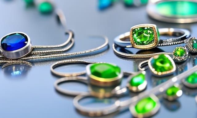 blue, green, turquoise, emerald, topaz, lapis lazuli jewelry...