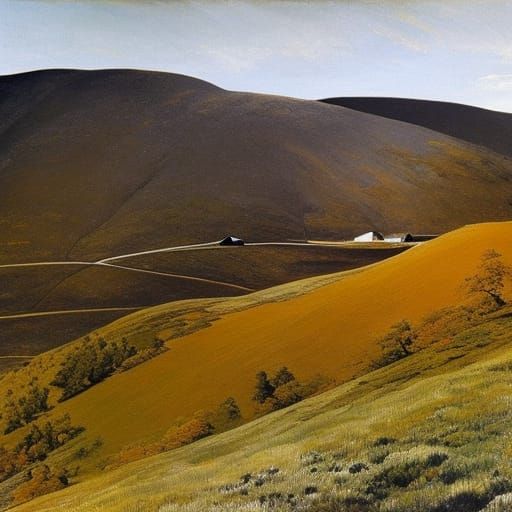 Colorful Mountains by Andrew Wyeth