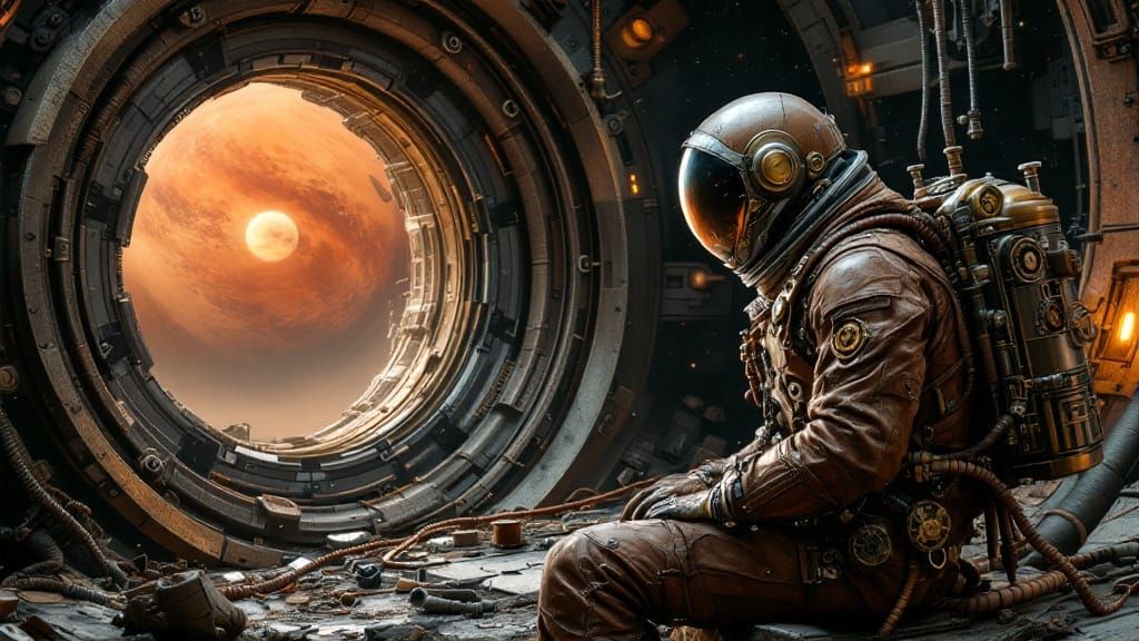 Steampunk Salvager Astronaut