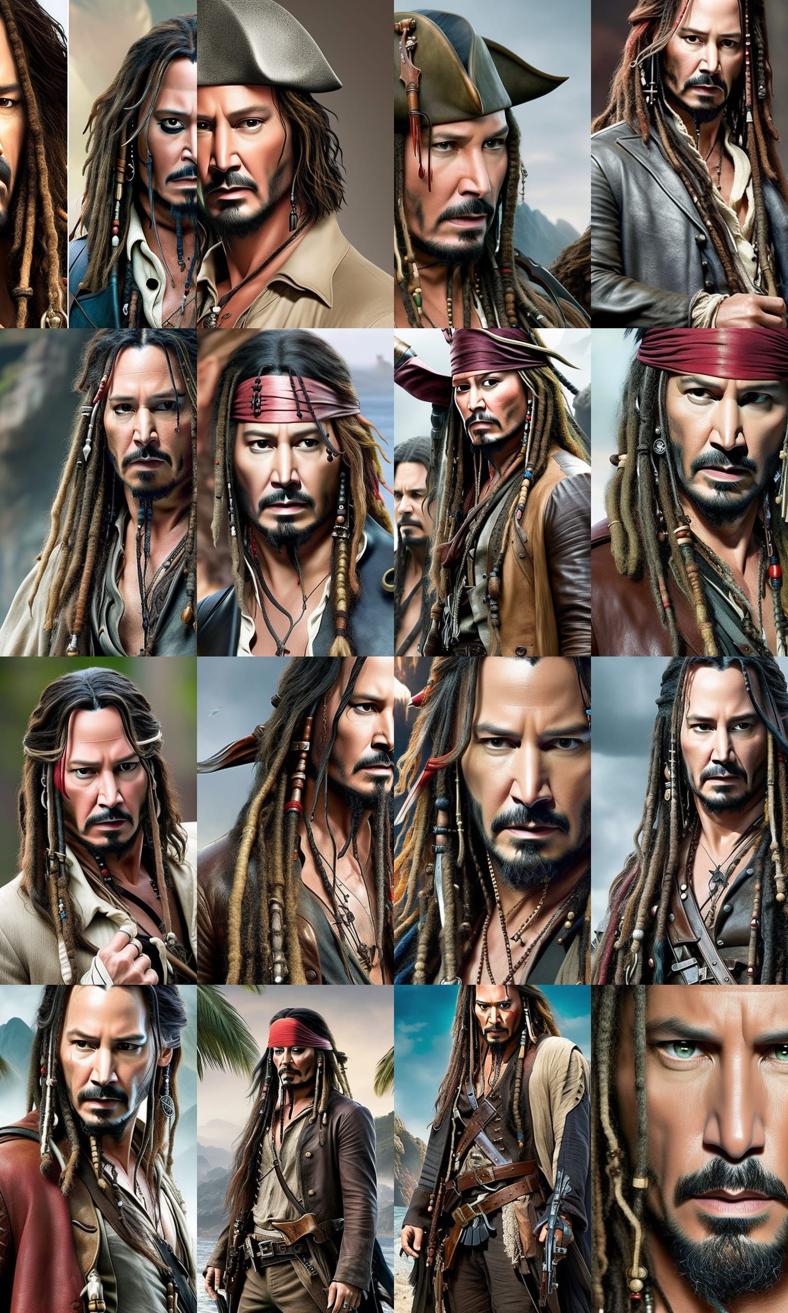 Keanu Reeves as Jack Sparrow