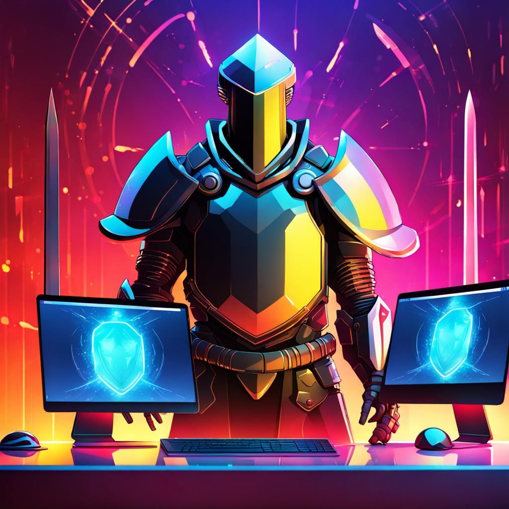 Protective shields and sword protecting computers
