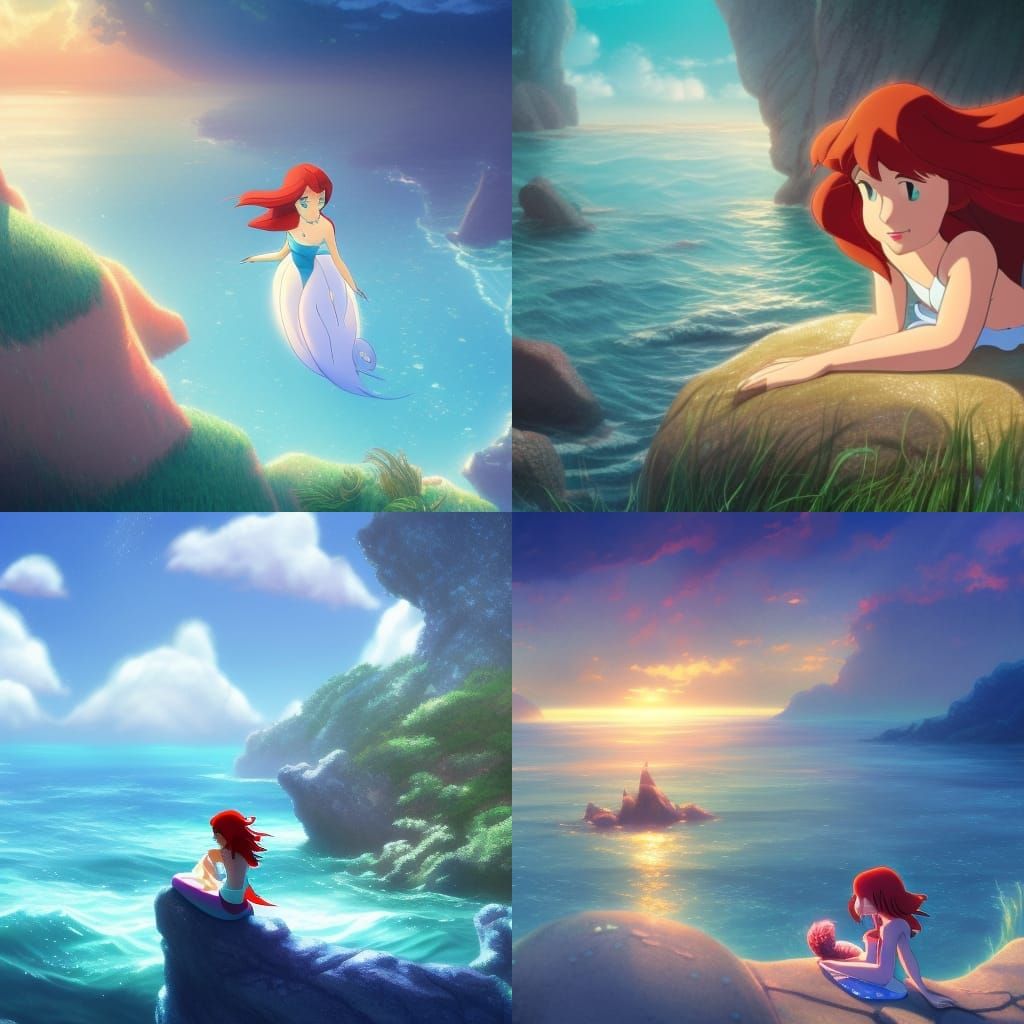 The Little Mermaid - Japan Anime vs. Disney Animation - YouTube