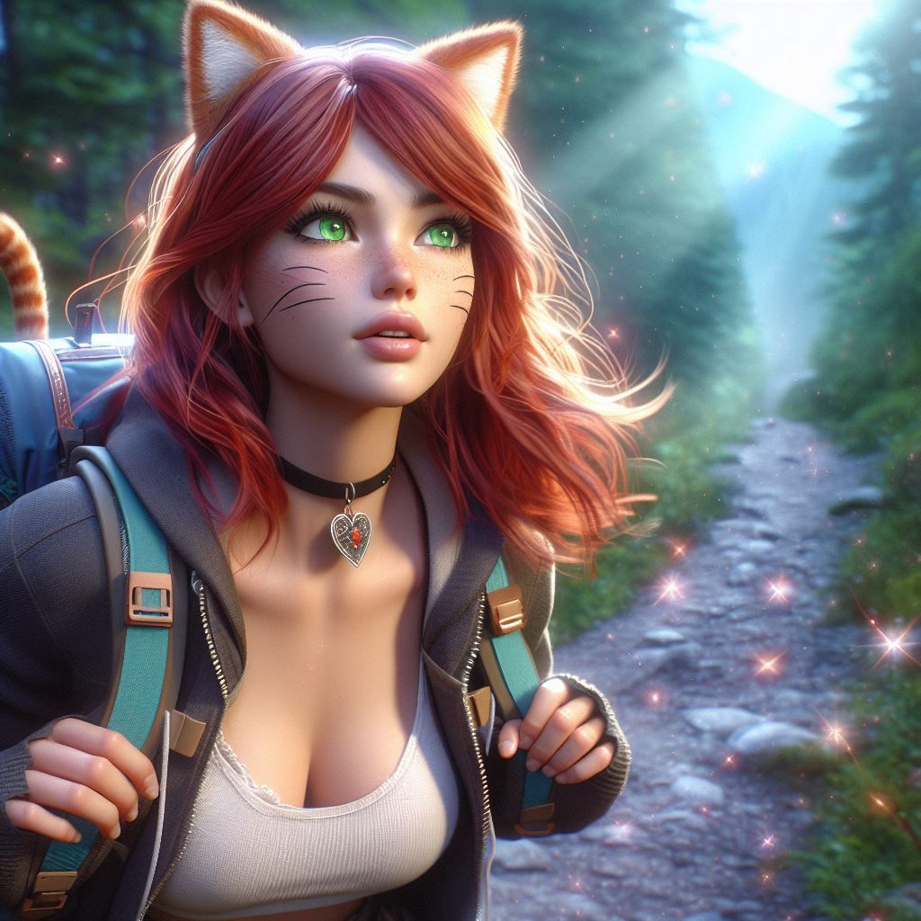 Cutie pie going for a hike