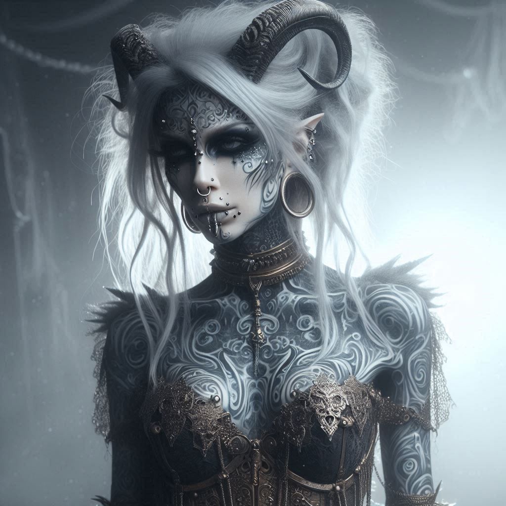 Abyssal Beauty in Bone White