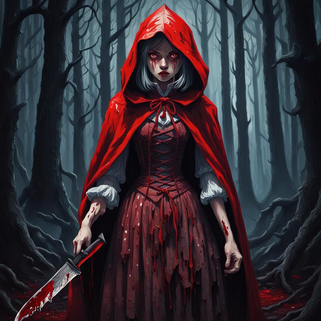 Not So Cute Little Red Riding Hood - AI Generated Artwork - NightCafe ...