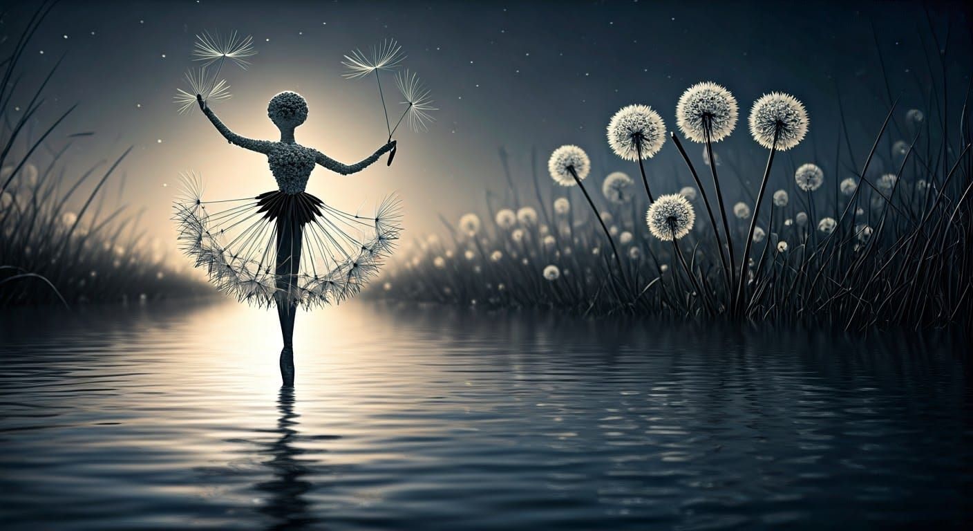 Spirit of the Dandelion Dancer  by @artrelaxtotest