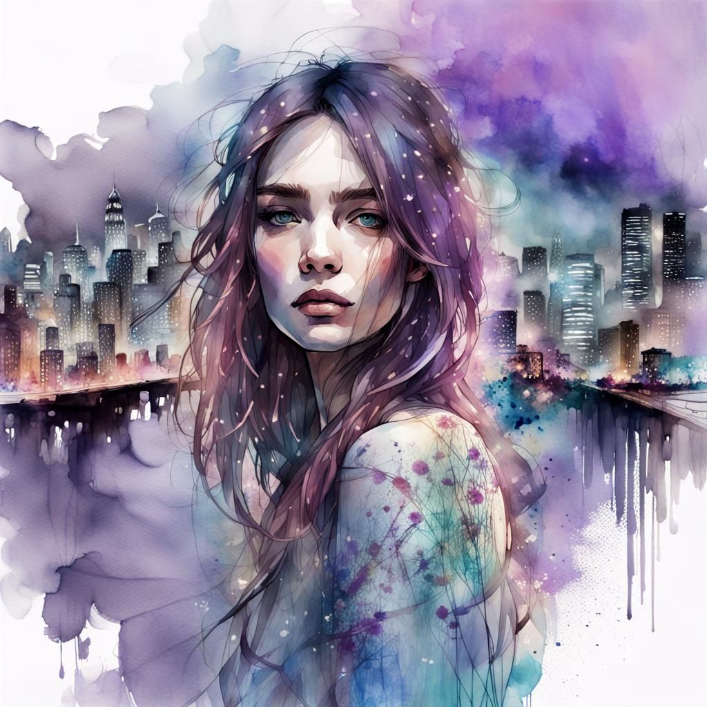 in a world of colors, she shines in lavender  by @dae