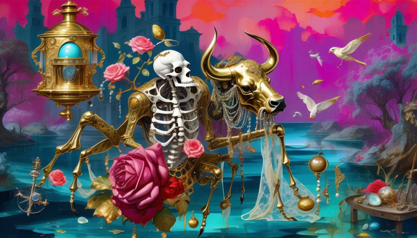 Brass and Bones AI Generated Artwork NightCafe Creator