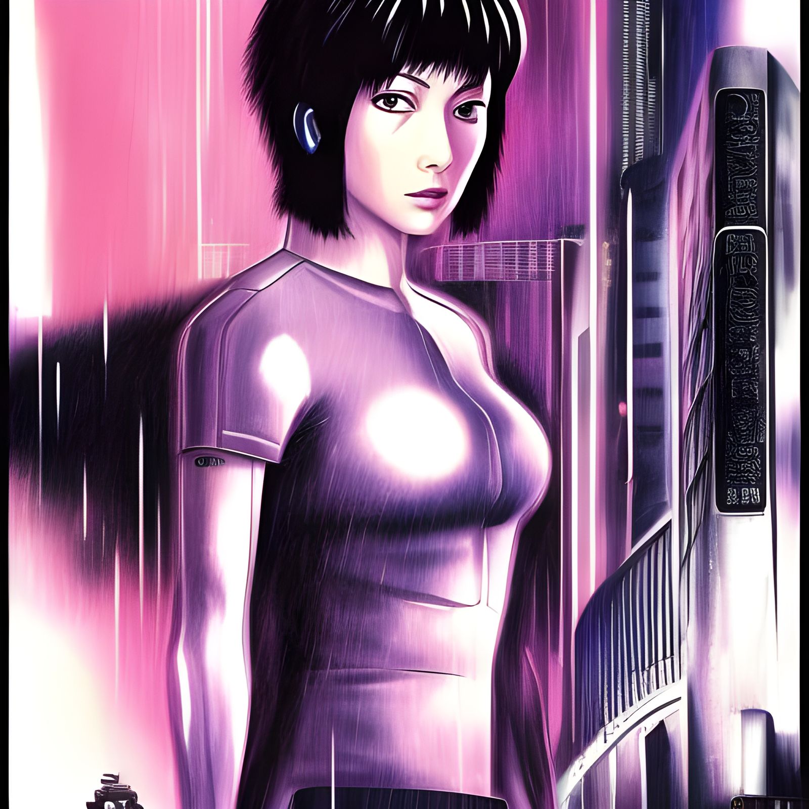 Motoko Kusanagi   AI Generated Artwork   NightCafe Creator