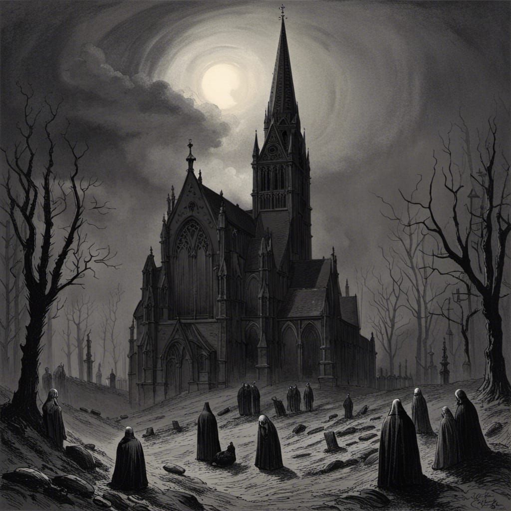 1700’s Sunday church   by @SAM MAWER