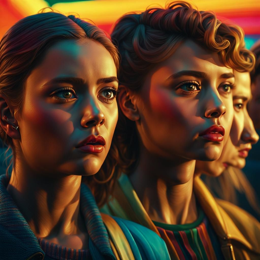 Worried Movie Star in Golden Hour Lighting