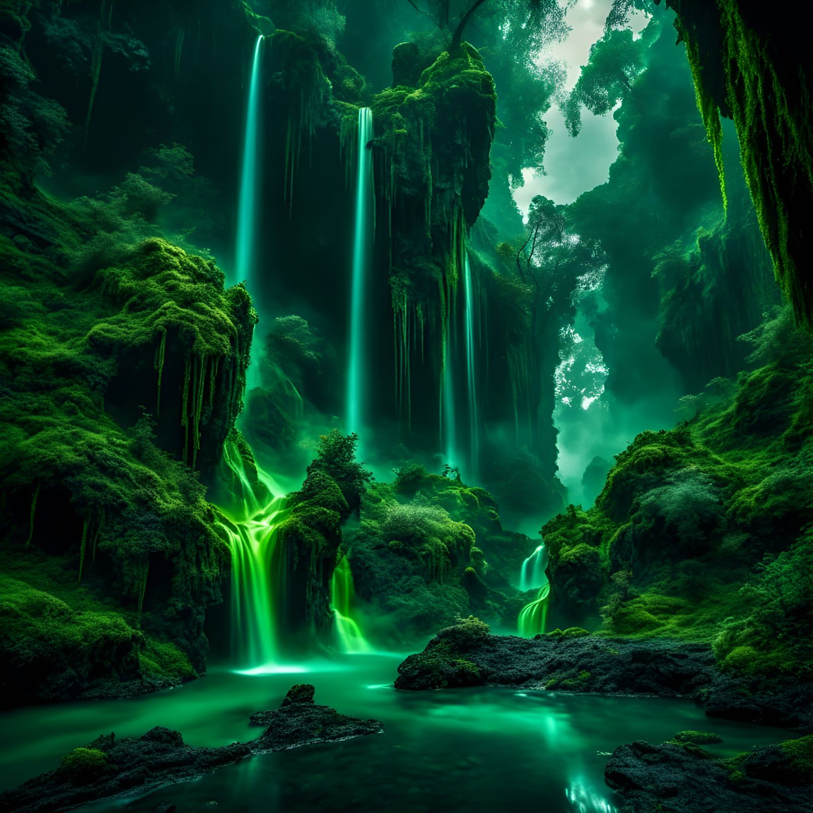 : The Wanderer : shades of green