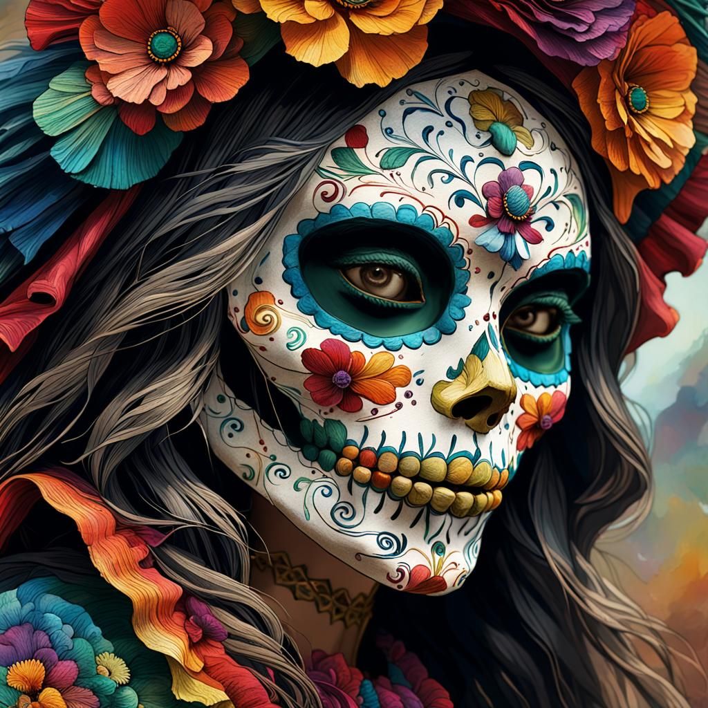 MEXICAN CATRINA MASK