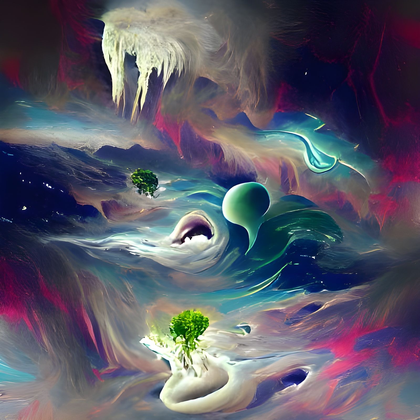 Mother nature in space