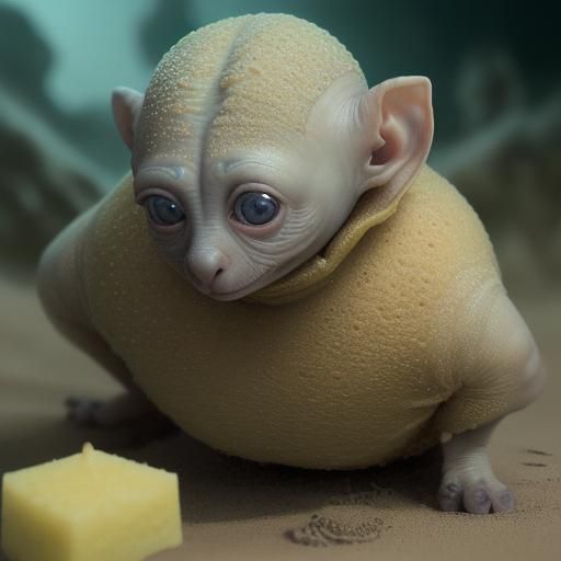 Dobby as SpongeBob Hyperrealistic Image