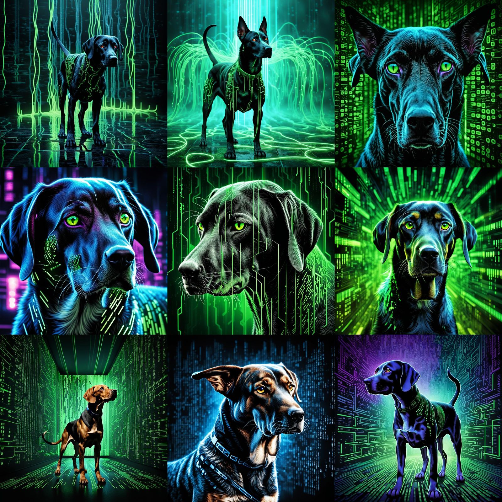 The Matrix code With Transalvaina Hound coming out of code