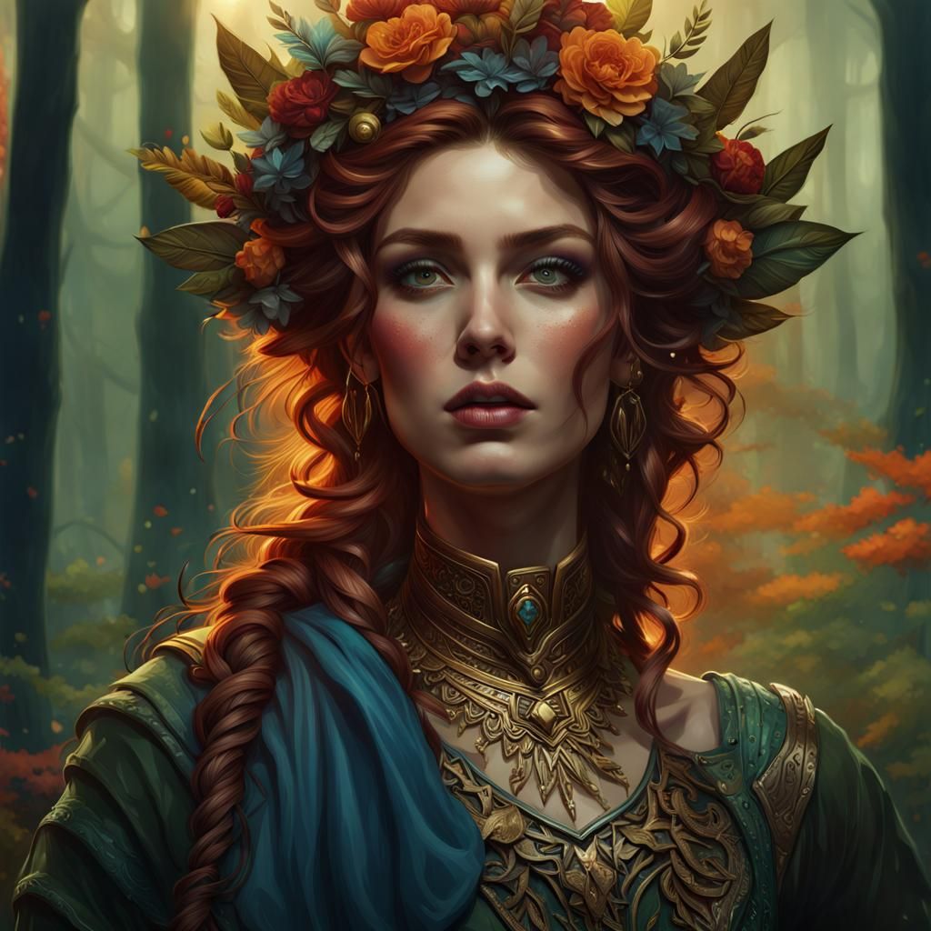 Forest Goddess - AI Generated Artwork - NightCafe Creator