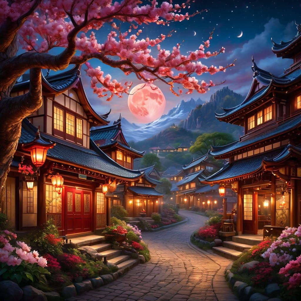 Intricately detail style tavern