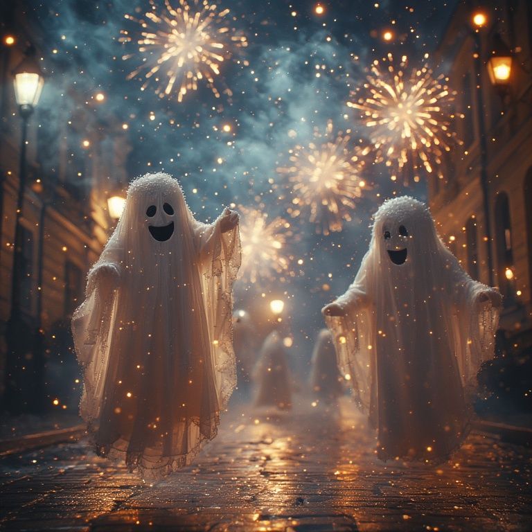 Ghostly New Year's parade