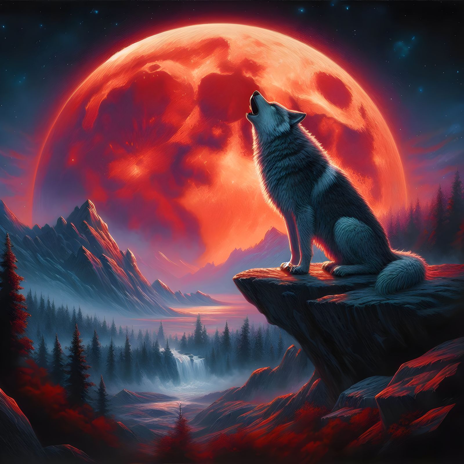 Howling At The Blood Moon #2