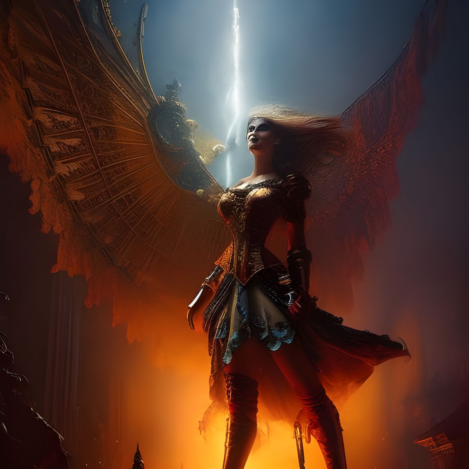 Dark angel - AI Generated Artwork - NightCafe Creator