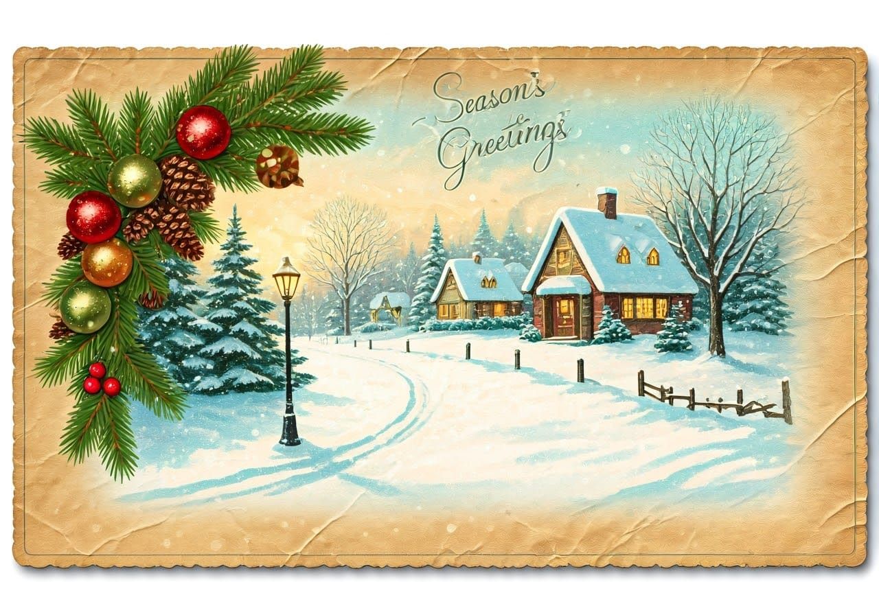 Christmas Postcard  by @MelanieL