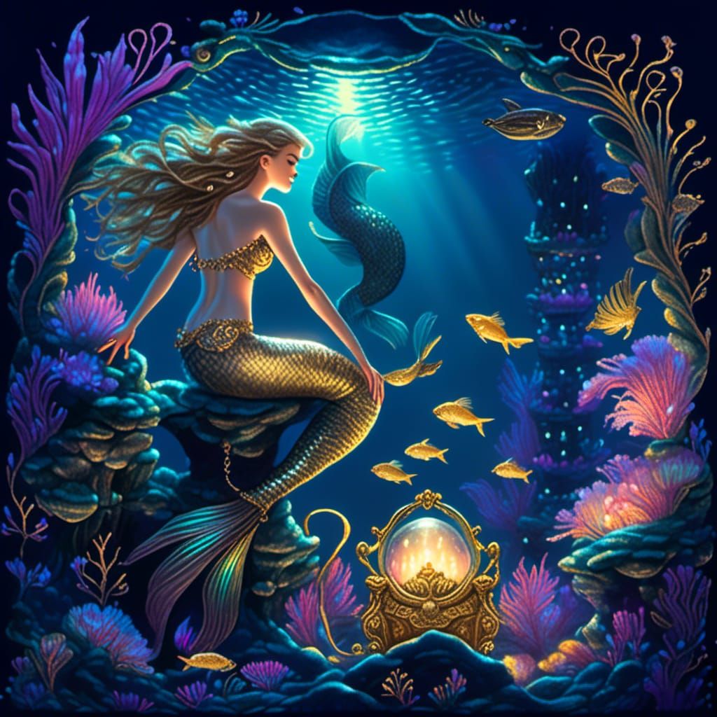 Mermaid #3 - AI Generated Artwork - NightCafe Creator