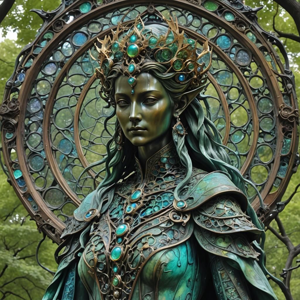 Central Park Statue of Elven Queen Elenor's Visit to New Yor...