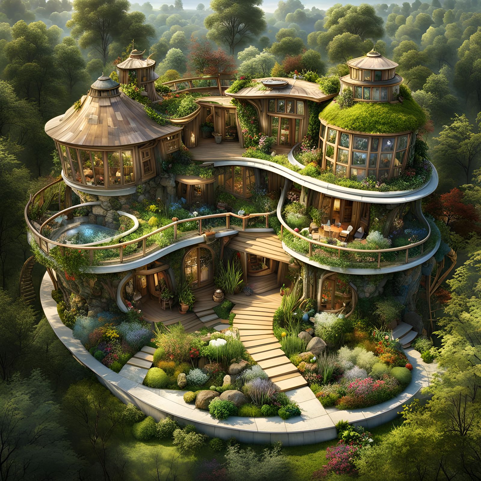 Eco-friendly sustainable living home.  by @Ex-Nihilo