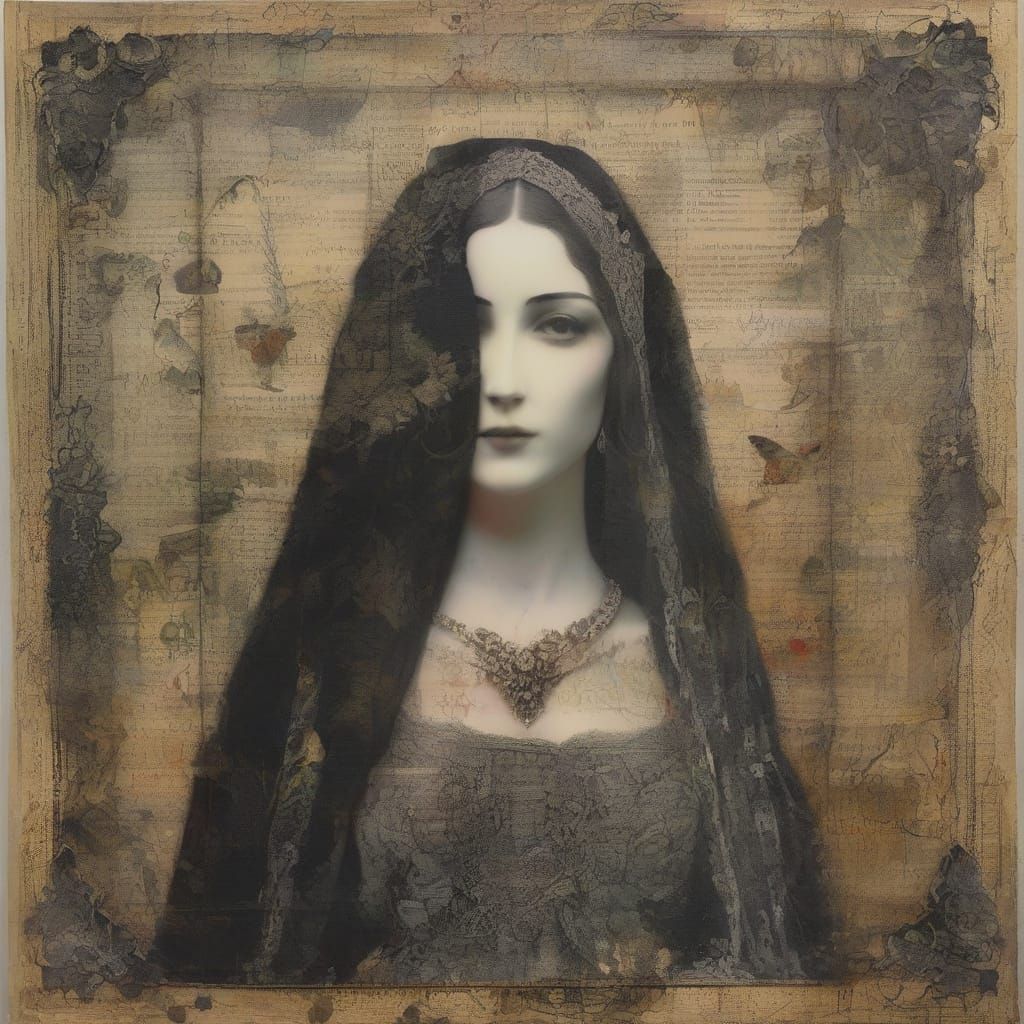 Portrait. Mixed media