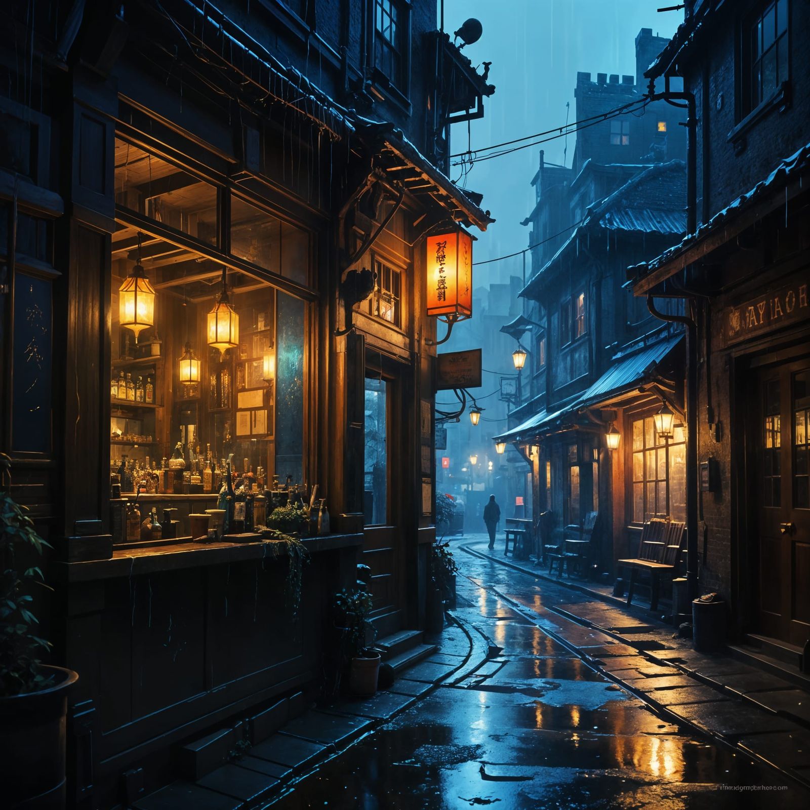 Alley-side Tavern  by @Mike Ritchie