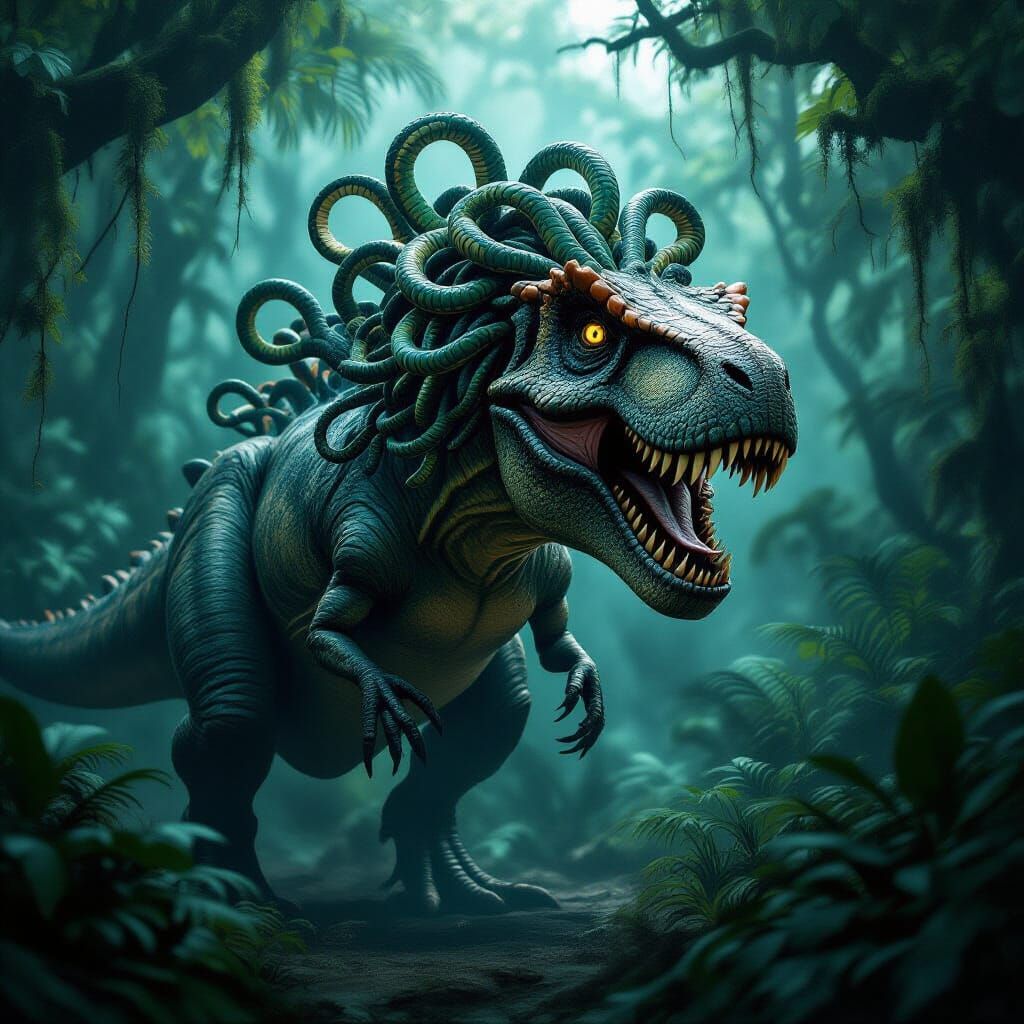A T-Rex-Medusa Hybrid