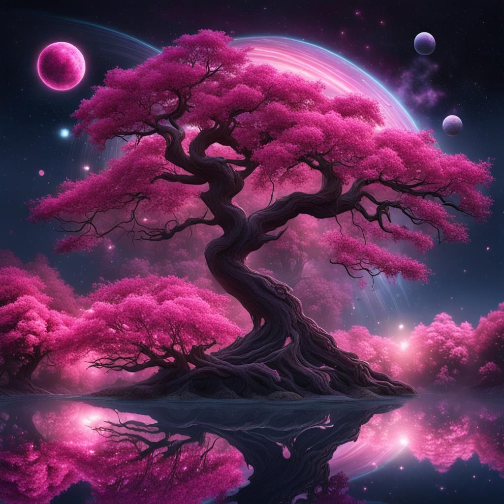 Tree and planets 3