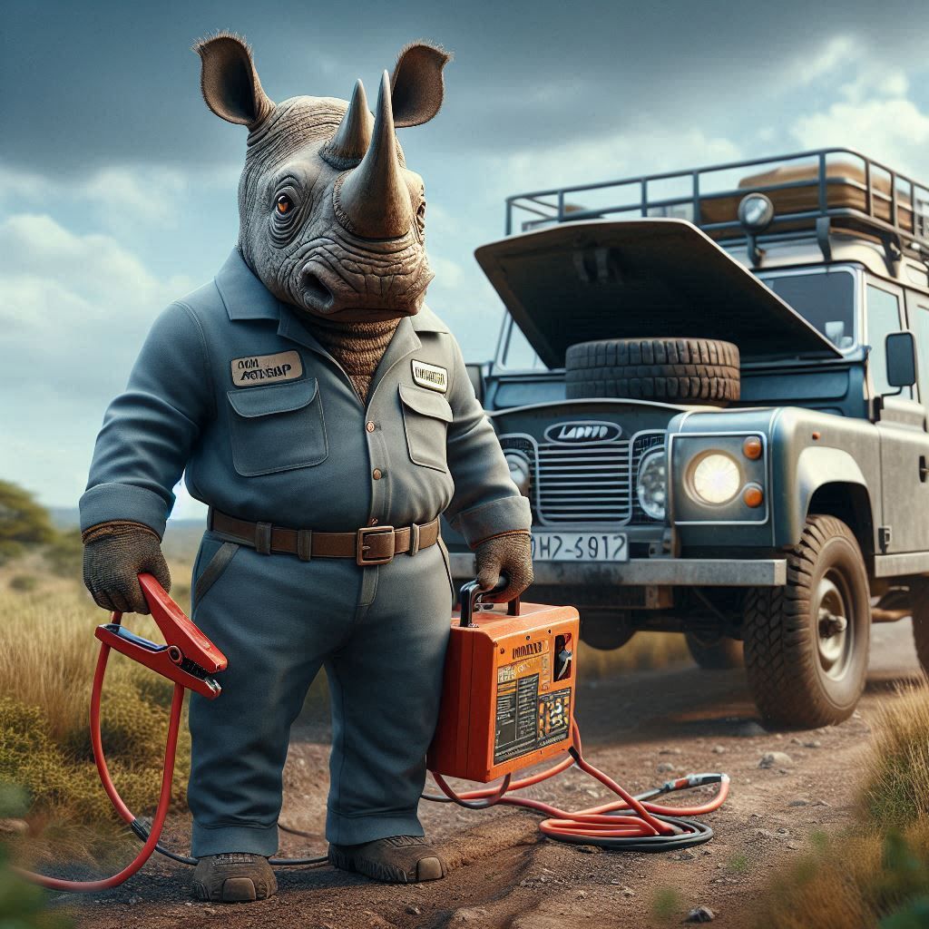 A Charging Rhinoceros!