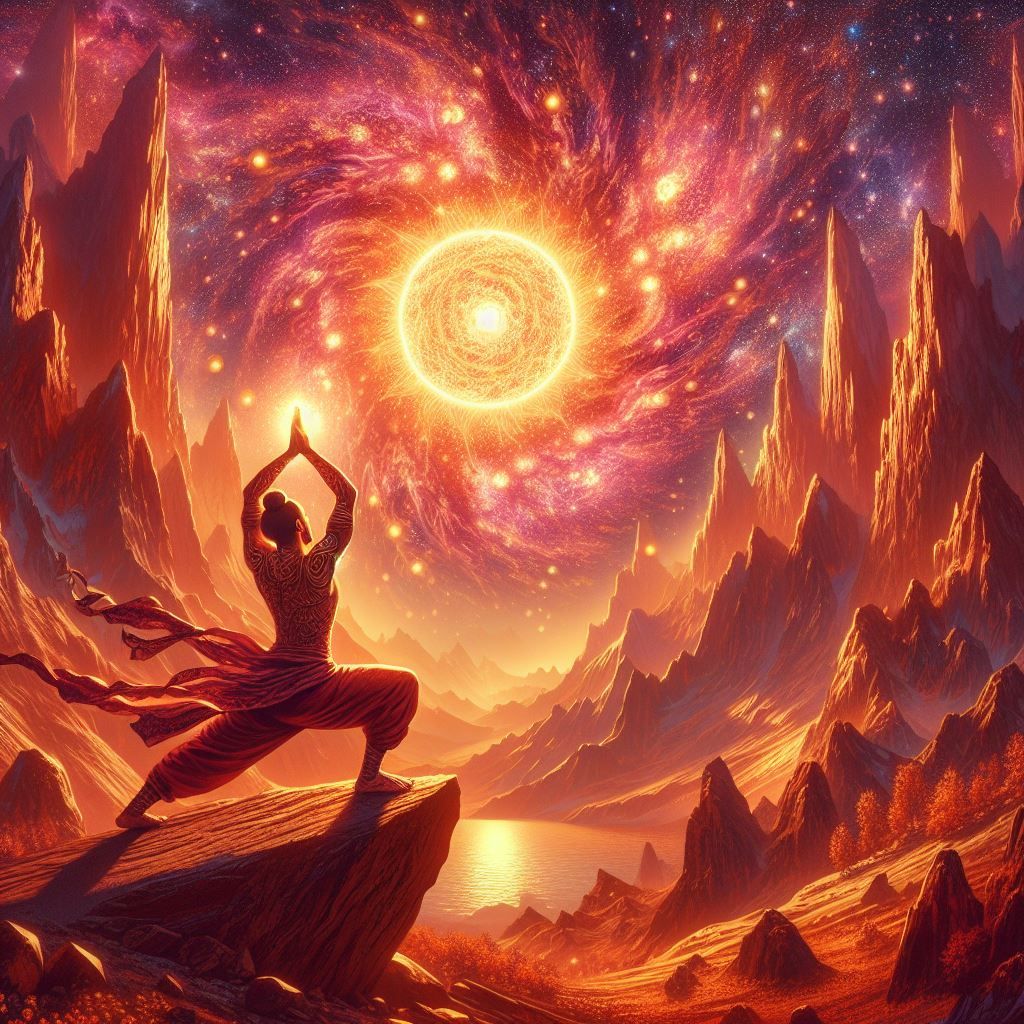 Yoga in the mountains