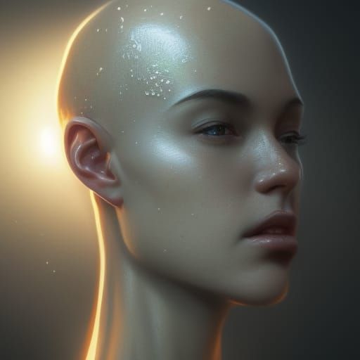 bald beauty - AI Generated Artwork - NightCafe Creator