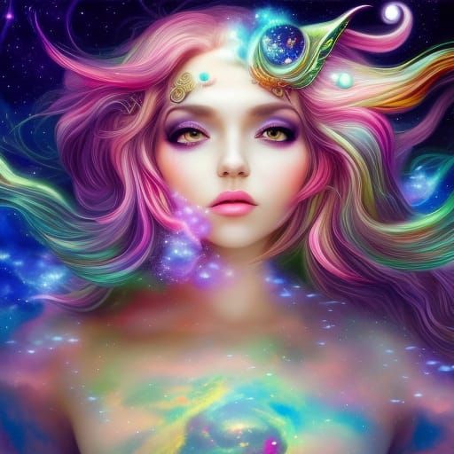 Cosmic Princess - AI Generated Artwork - NightCafe Creator