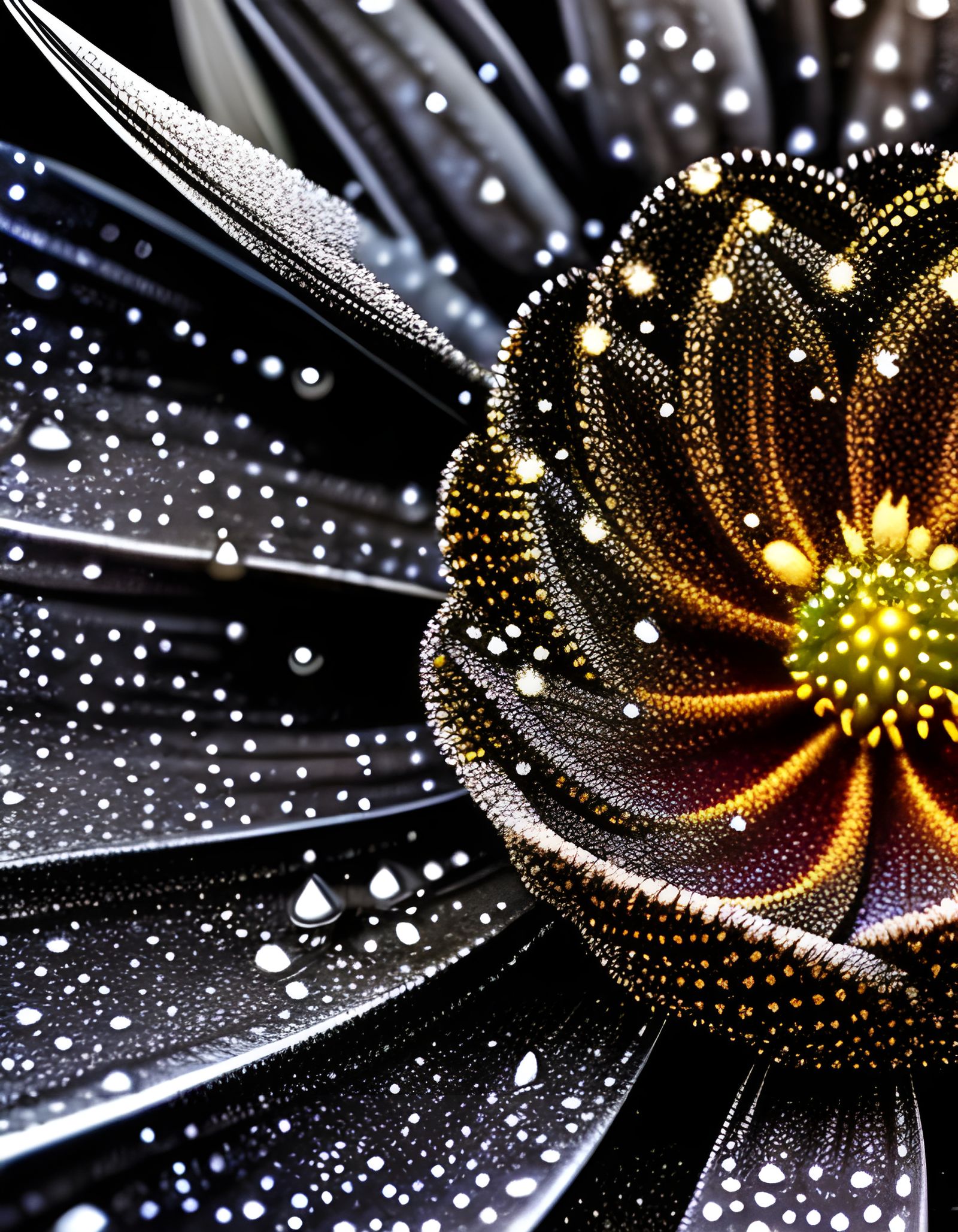 Macro lens Flower - AI Generated Artwork - NightCafe Creator