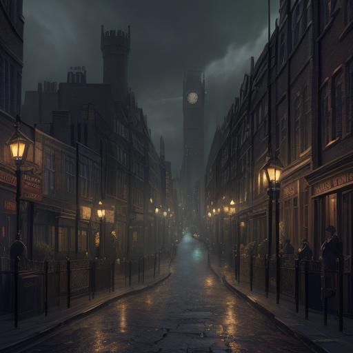 The gaslight streets of London - AI Generated Artwork - NightCafe Creator