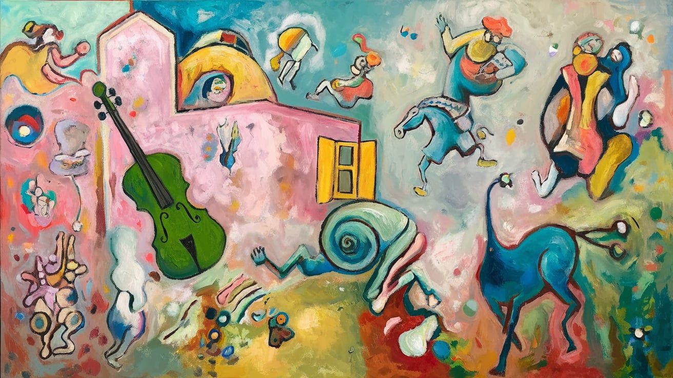 Oil painting, phantasy theme