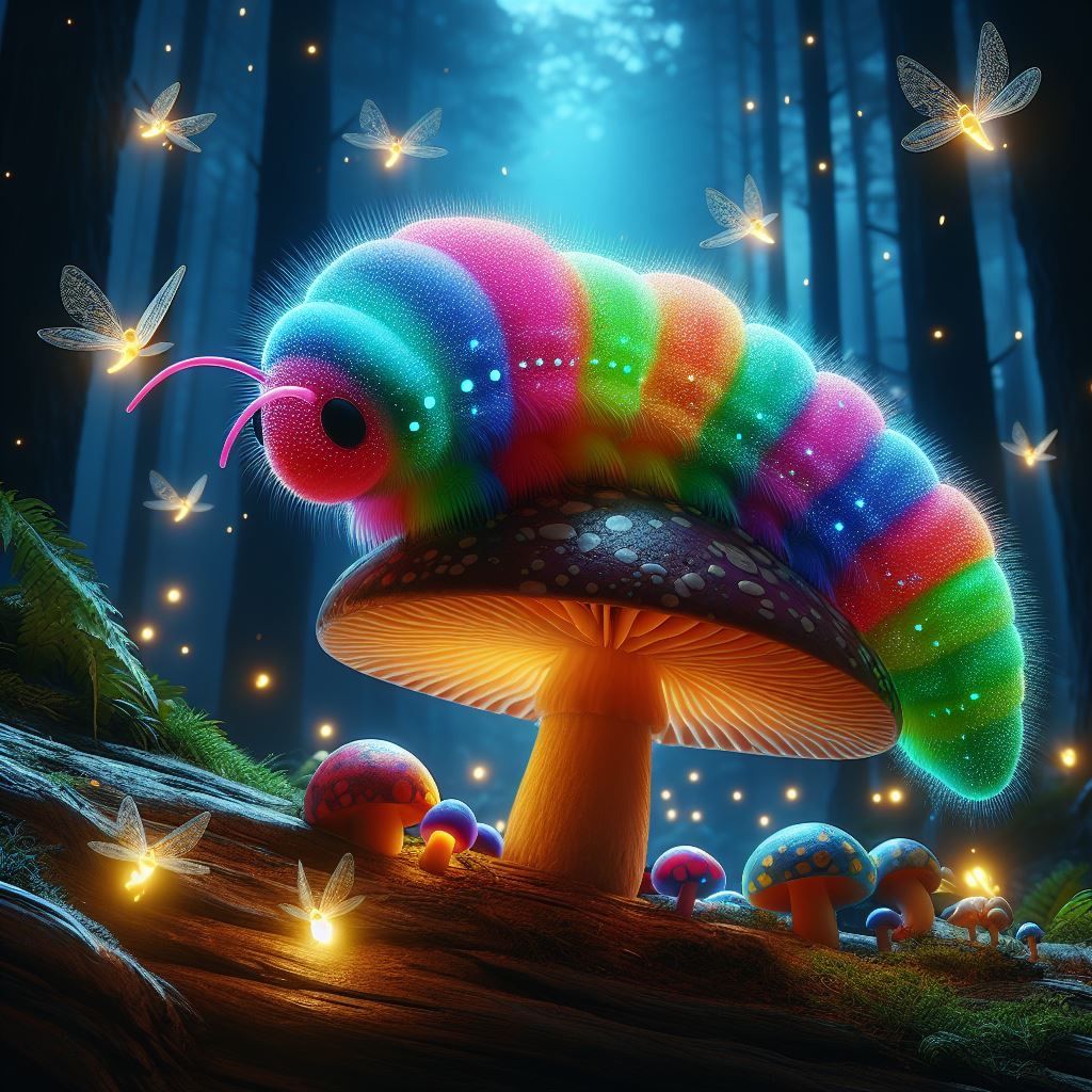 Psychedelic Glow Worm