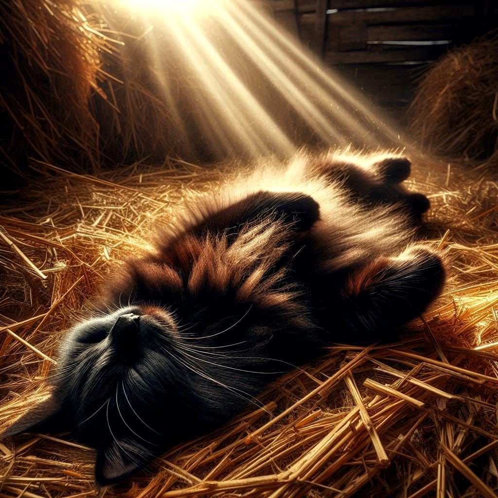 blacky - lazing on a sunny afternoon