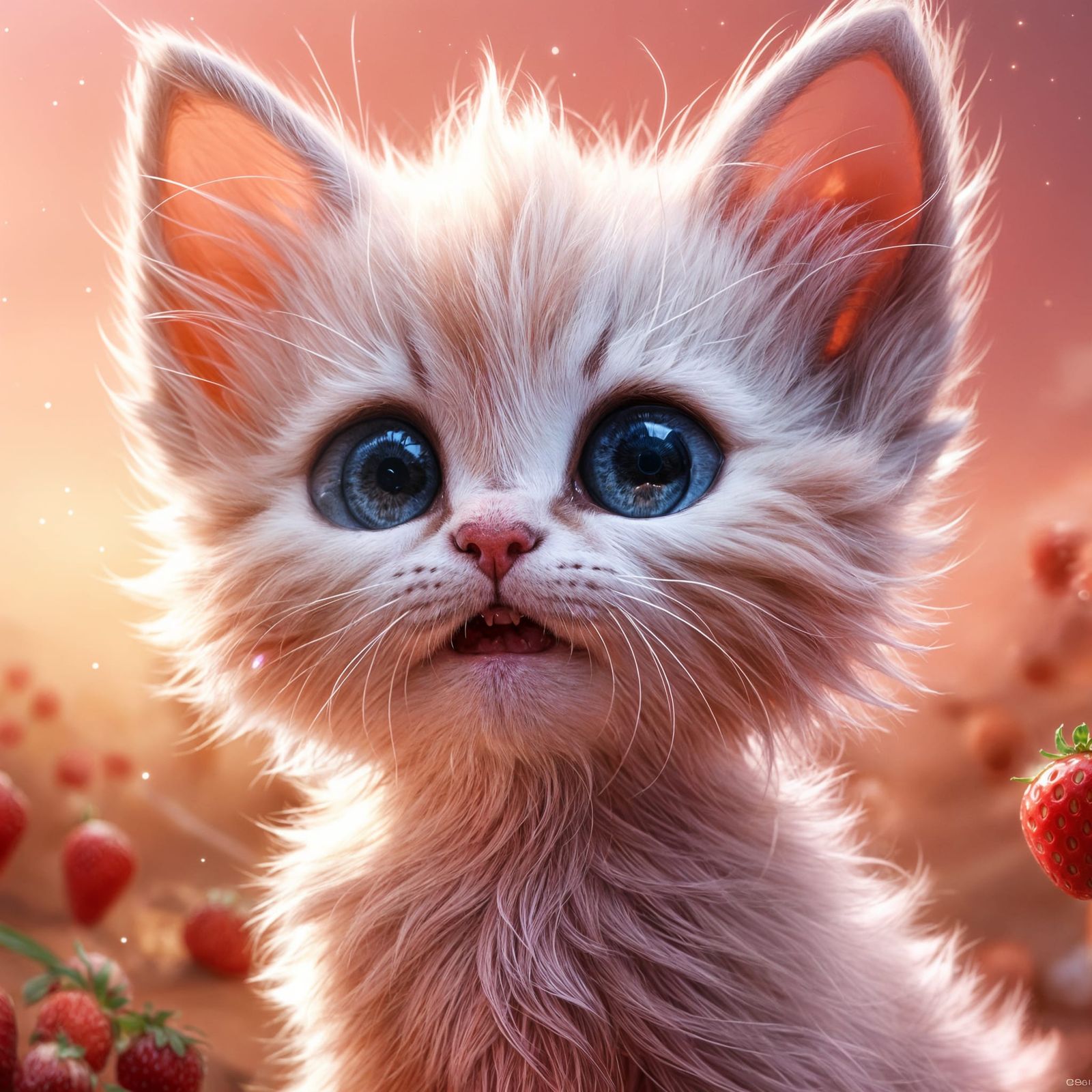 <lora:Abstract-Clarity:1.0>      the face portrait shot of a realistic cute photorealistic baby Kitten, strawberry cream...