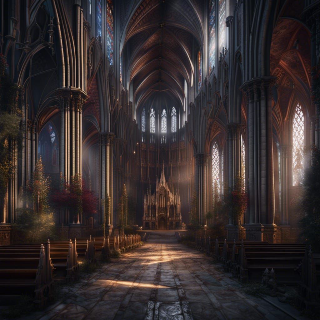 Beautiful Gothic Cathedral - AI Generated Artwork - NightCafe Creator