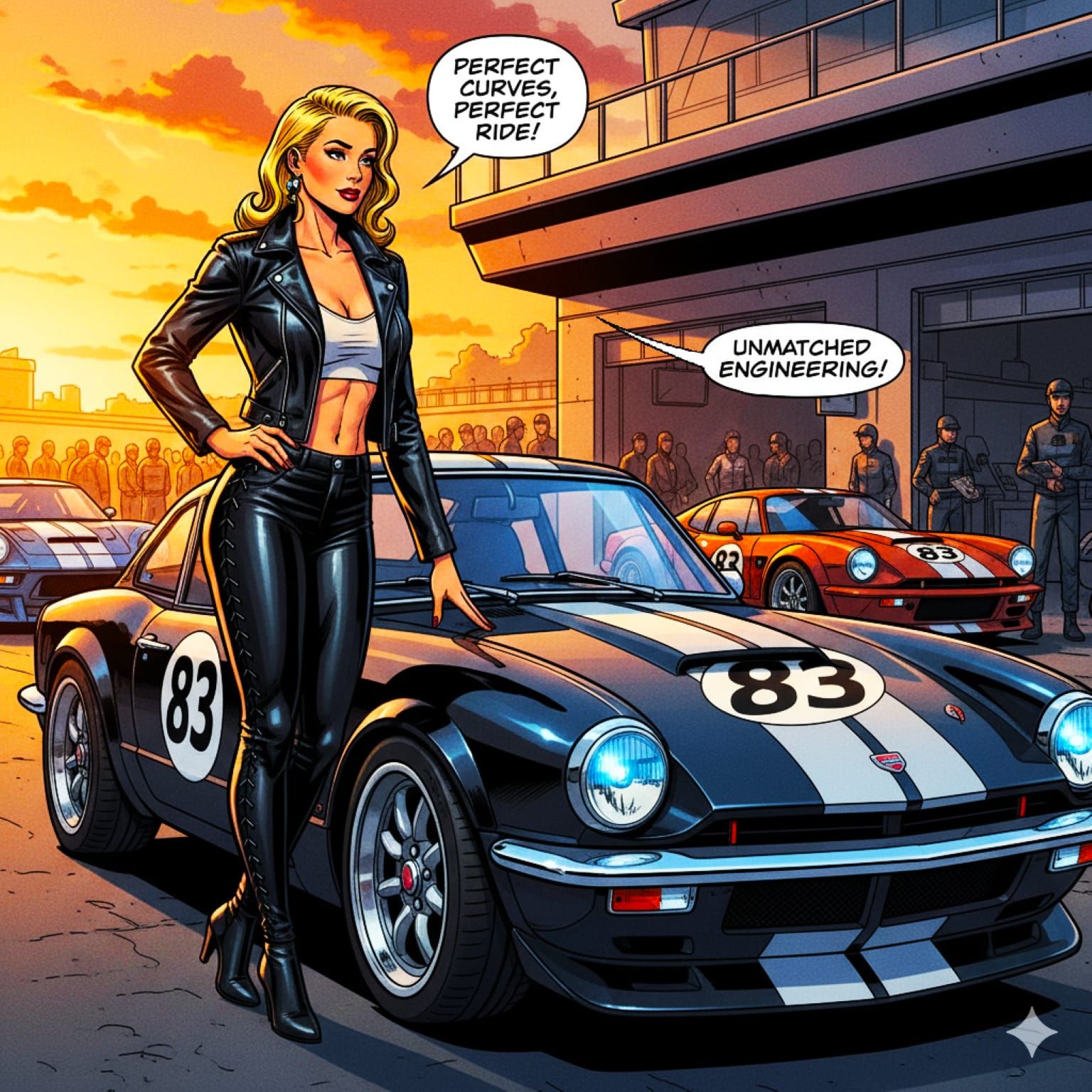 Shauna Films an Ad for the GT6