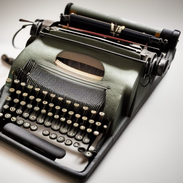 The Typewriter AI Generated Artwork NightCafe Creator