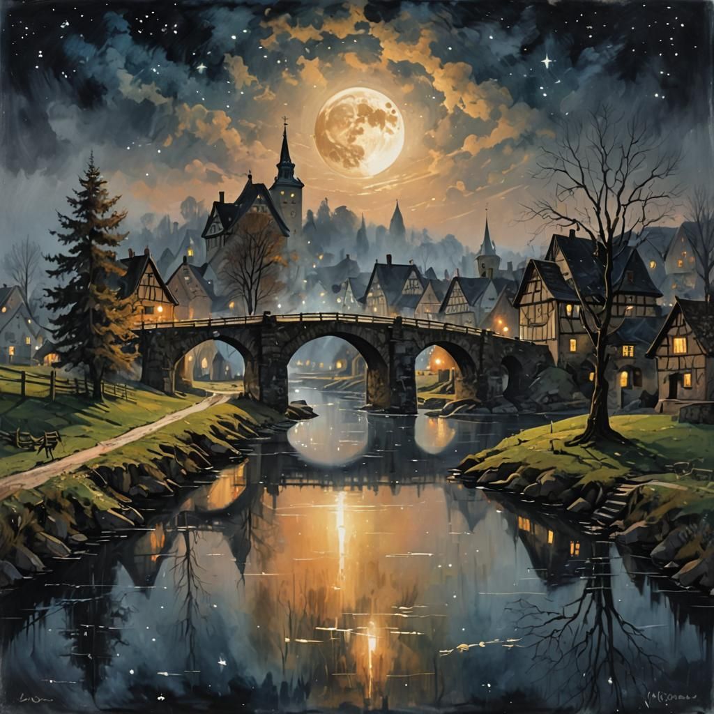 Die alte Dorfbrücke   by @Anonymous