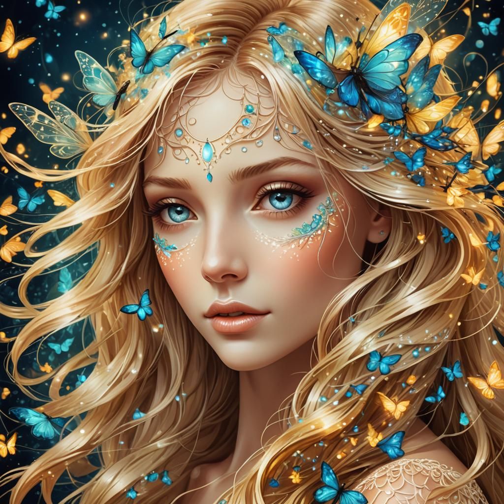 beautiful summertime fairy